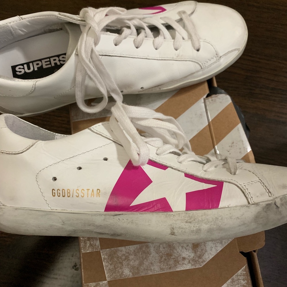 Golden Goose 38 white and pink